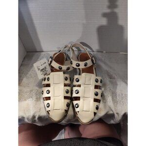 Women's A N.A. Studded Norma Fisherman Sandals in Cream‎ Size 7M NEW $60